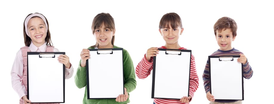 Four beautiful children student