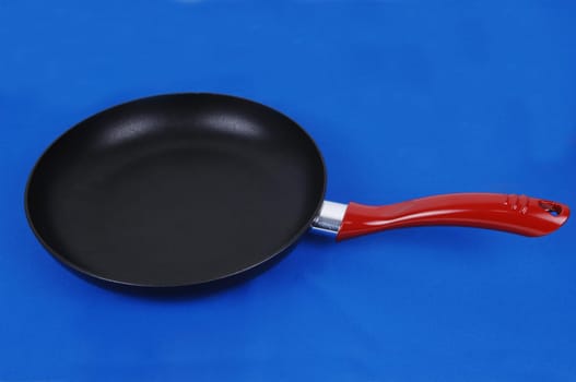 Black frying pan.