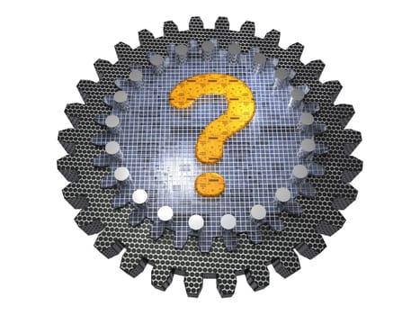 Alphabet - Gear - Question Mark