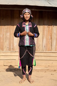 Portrait of Silo ethnic group in Laos