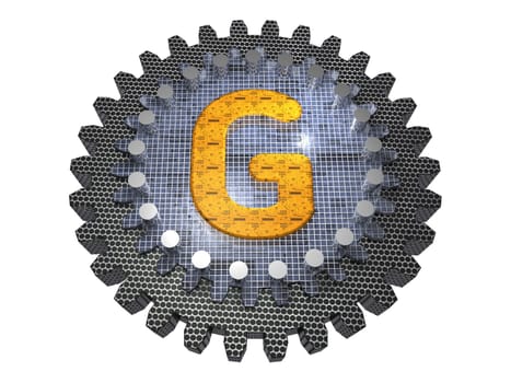 Alphabet - Gear - Letter-G