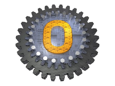 Alphabet - Gear - Letter - O
