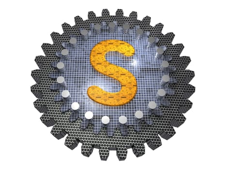 Alphabet - Gear - Letter-S