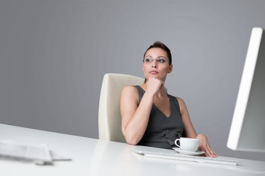 Successful business woman at office