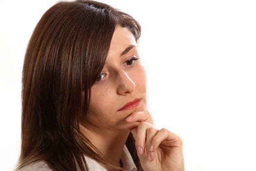 Young,sad woman