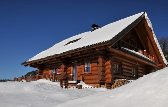 living in a log cabin