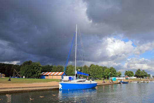 Sailboat on the lake