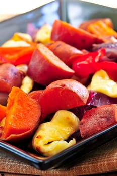 Roasted sweet potatoes