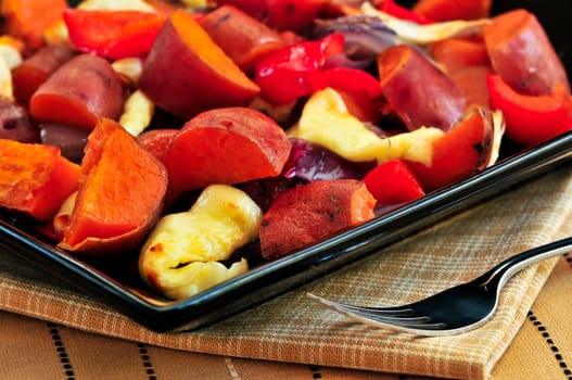 Roasted sweet potatoes
