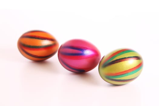 Colorful,shiny Easter eggs