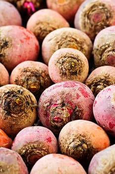 Red and golden beets