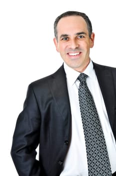 Businessman on white background