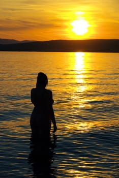 woman sunset 04