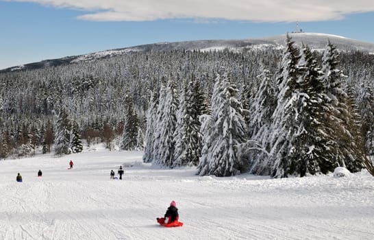 tobogganing on the Brocken...