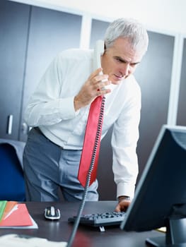 mature businessman in office