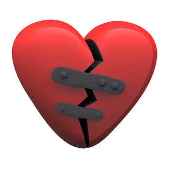 Patched broken heart
