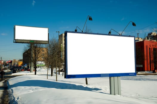 The street bilboards