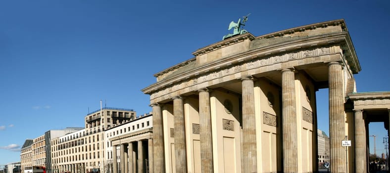 Panorama Brandenburg Gate in Berlin