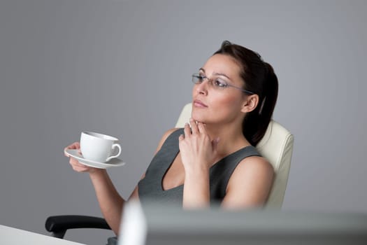 Successful business woman at office