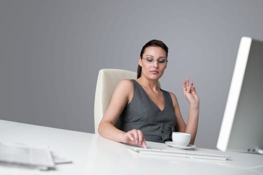 Successful business woman at office