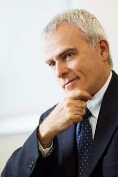 mature businessman in office