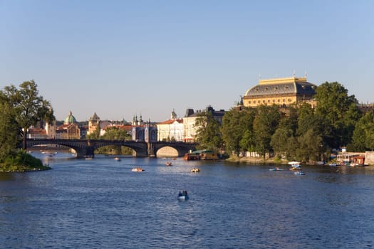 Prague's Vltava Bridge