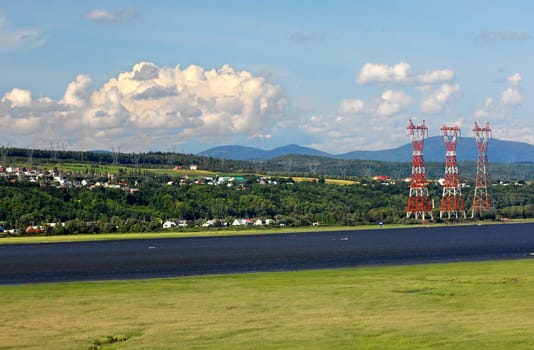 River tail of the St. Lawrence River,Canada