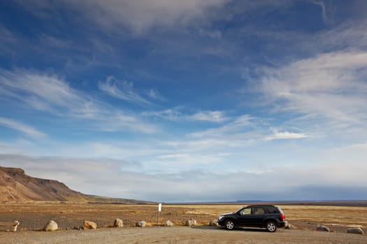 Four wheel drive vehicle in South Area, Iceland