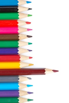 Assortment of coloured pencils