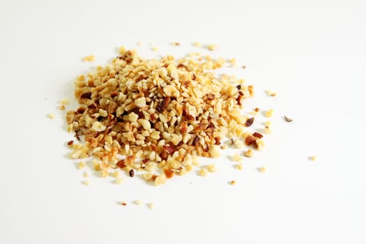 chopped hazelnut kernels