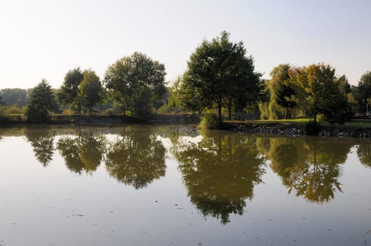 Reflection on a lake