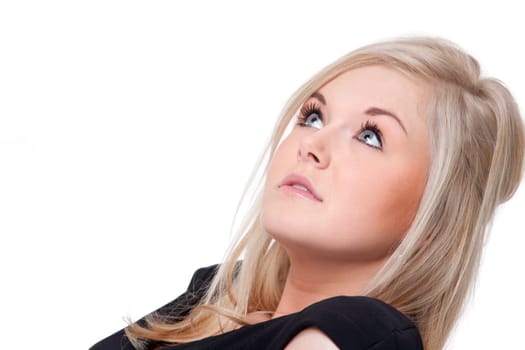 Classy blond woman