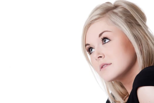Classy blond woman
