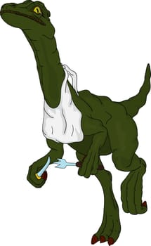 hungry dinosaur