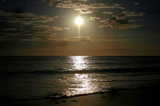 Dark and Bright Sunset