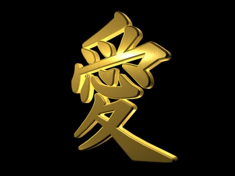 Love - Sign - Isolated - 3D