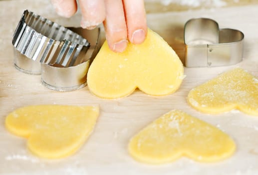 Making shortbread cookies