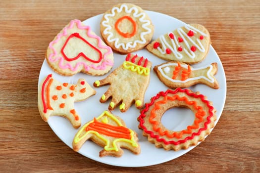 Plate of homemade cookies