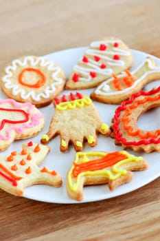Plate of homemade cookies