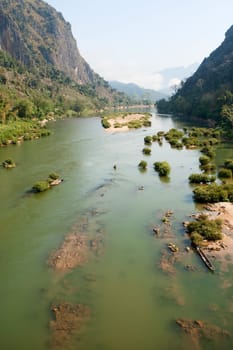 Nam Ou River near Nong Khiao in Laos