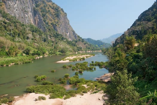 Nam Ou River near Nong Khiao in Laos