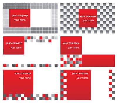 Six business cards