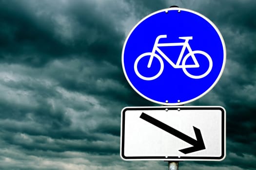 Sign 237: (Special path for) cyclists