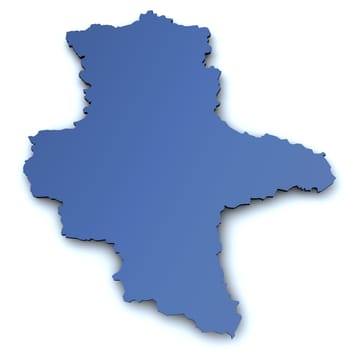 Map of Saxony-Anhalt