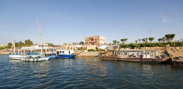 The Nile in Luxor in Egypt