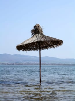 Umbrella in the water