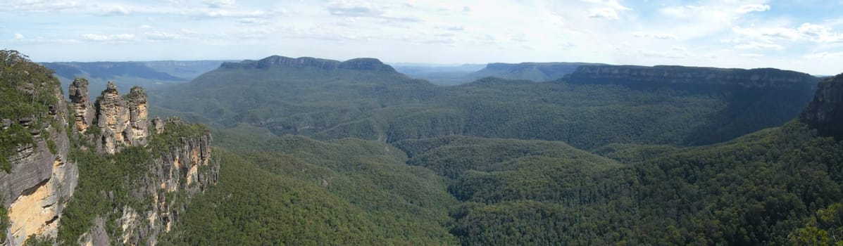 Australia, Blueus mountains, panoramic