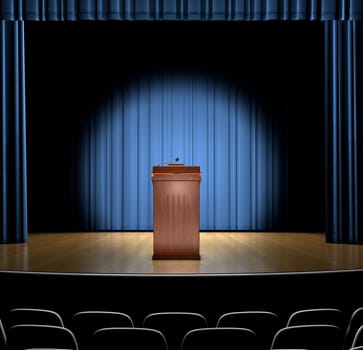 Podium On Stage