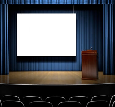Podium On Stage