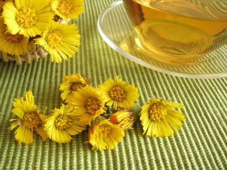 Tea with coltsfoot